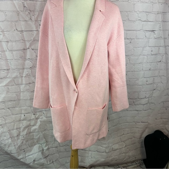 talbots plus Chic Pink long cardigan sweater sz X (XL) casual spring summer - Picture 1 of 8